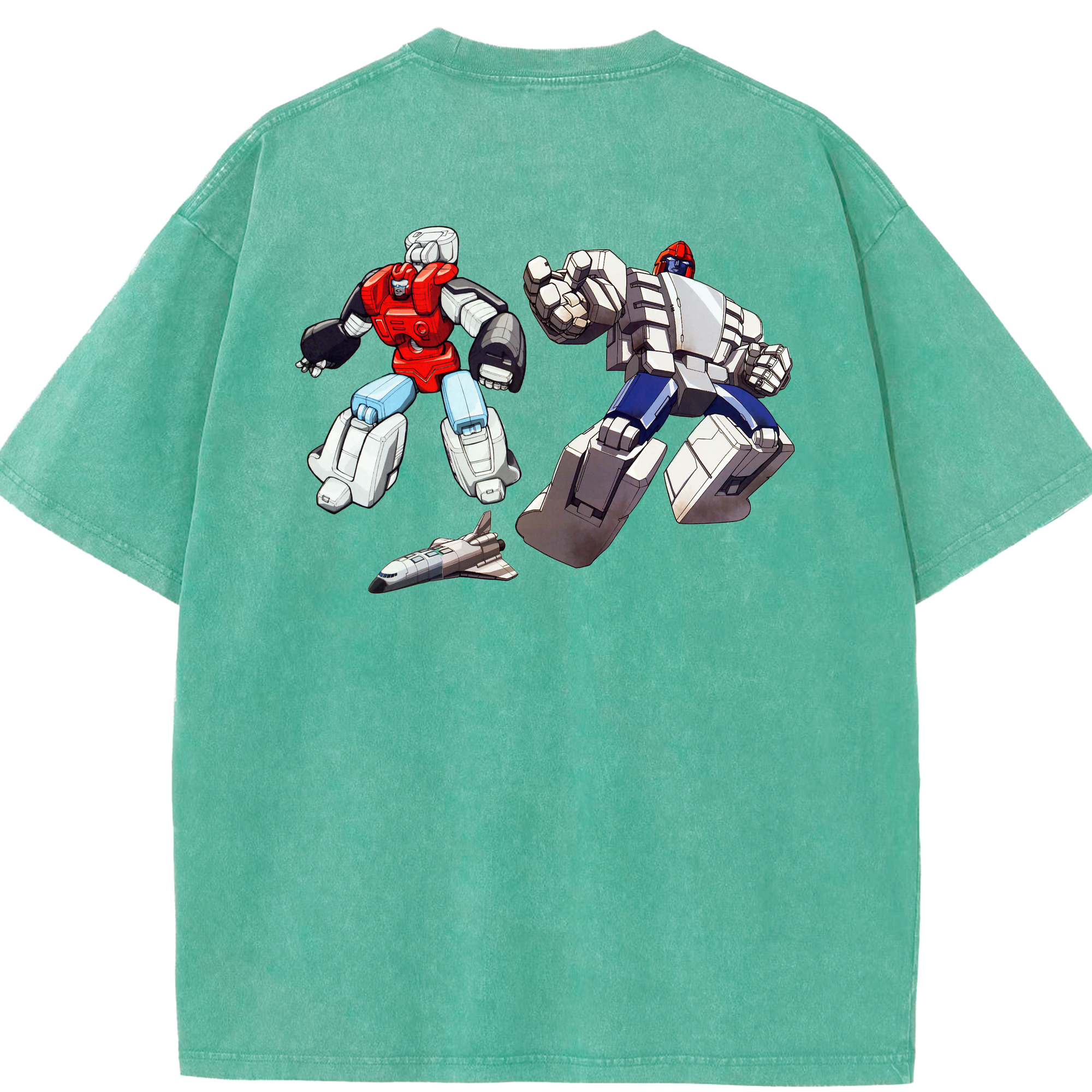 （画像用）  綿100% ヴィンテージ風 半袖Tシャツ（背面プリント）